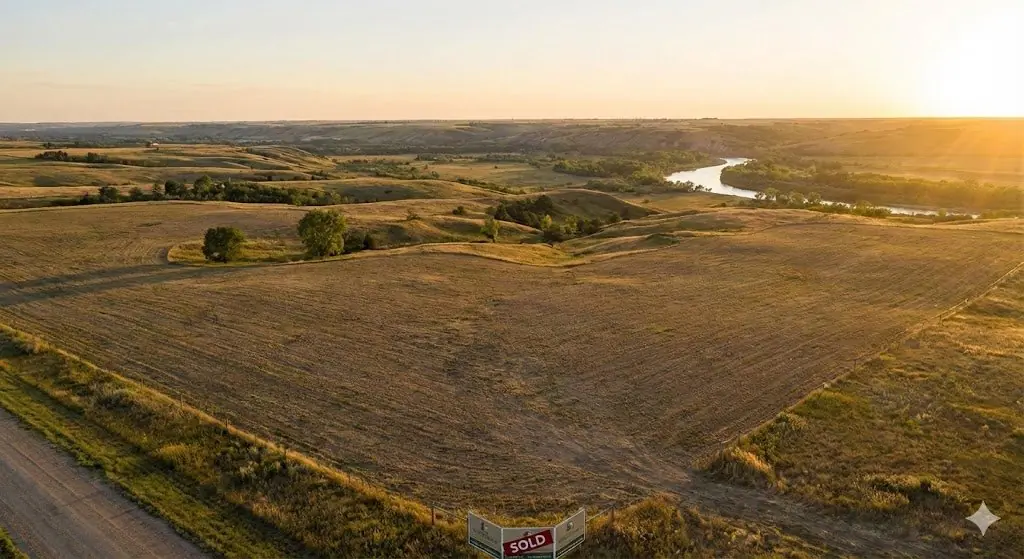 Vast land at golden hour